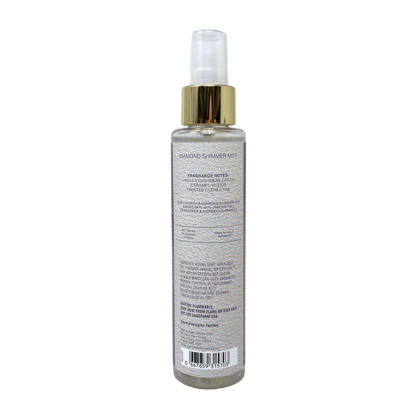 Bath & Body Works Diamond Shimmer Mist Snowflakes & Cashmere — 4.9 oz