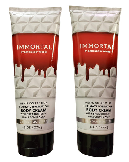 Bath & Body Works Immortal Body Cream, 8 oz, Pack of 2 | Night-Out Hydration & Fragrance
