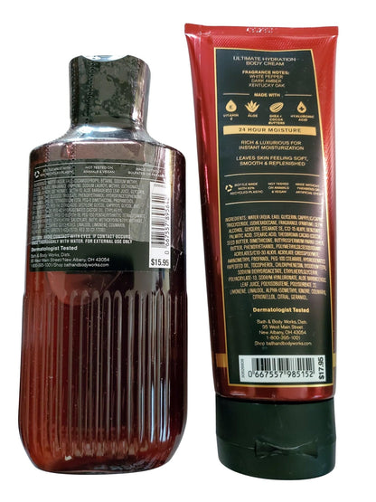 Bath & Body Works Men's Bourbon 3-in-1 Wash + Body Cream Set (2-Piece)