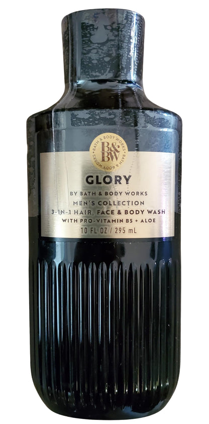 Bath & Body Works Mens Glory 3-in-1 Hair Face & Body Wash – 10 oz
