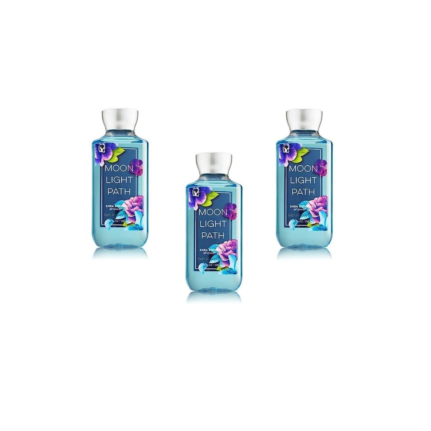 Bath & Body Works Moonlight Path Shower Gel 3-Pack | Luxurious Floral Lather
