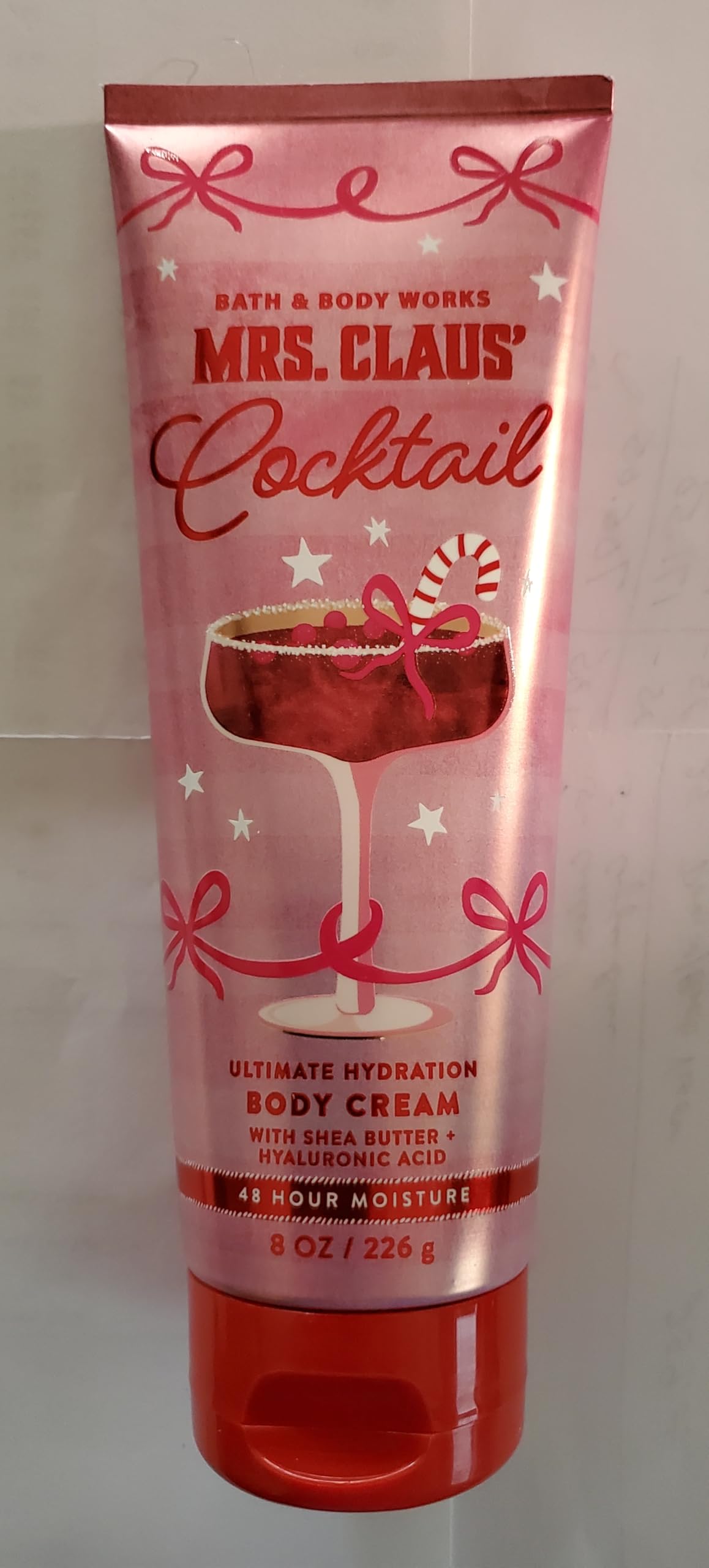 Bath & Body Works Mrs Claus Ultimate Hydration Body Cream – 2-Pack, 8 oz Each (Hyaluronic Acid)