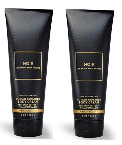Bath & Body Works Noir Ultimate Hydration Ultra Shea Body Cream 8 Oz – 2 Pack (Men)