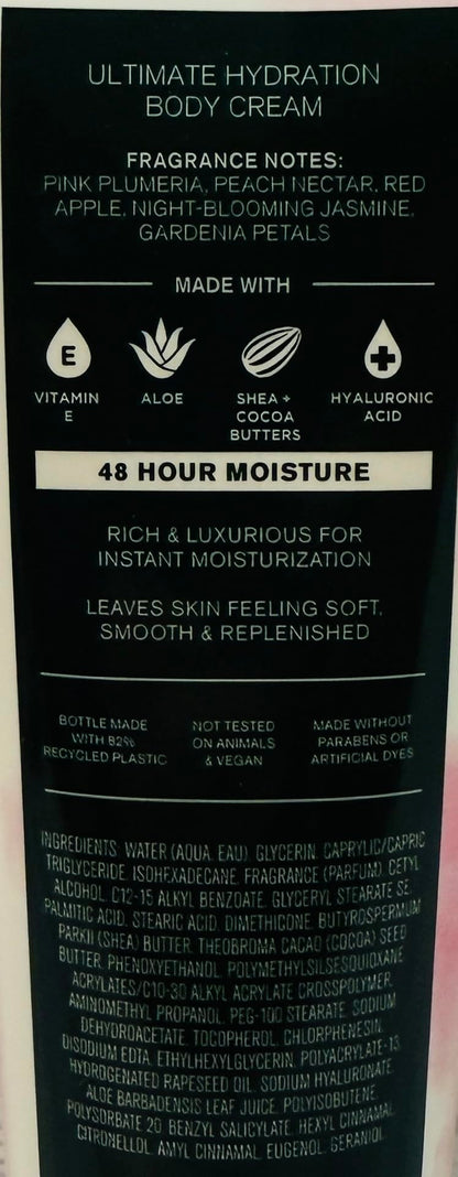Bath & Body Works Womens Plumeria Ultimate Hydration Body Cream 8 Oz Duo Pack