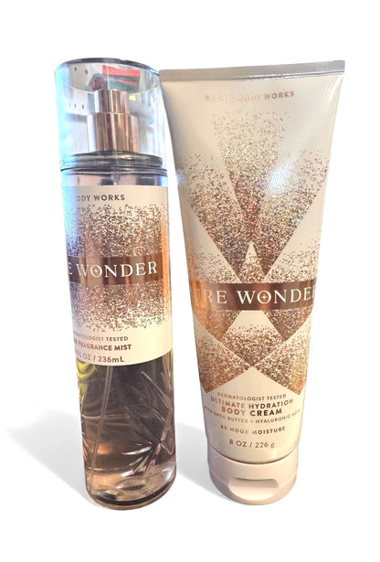 Bath & Body Works Pure Wonder Fragrance Mist & Body Cream Set – 8 oz Each