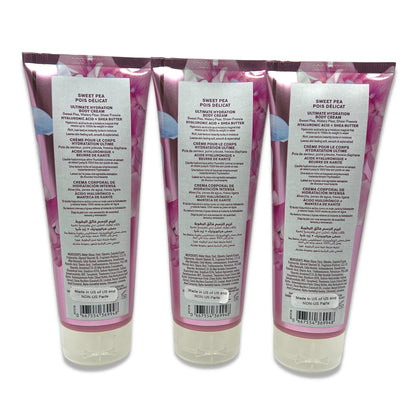 Bath & Body Works Sweet Pea Body Cream – Ultimate Hydration, 8 oz, Pack of 3
