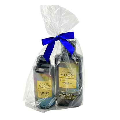 Bath & Body Works To The Moon Men’s Gift Set – 2-Piece Body Spray & 3-in-1 Wash with Blue Bow