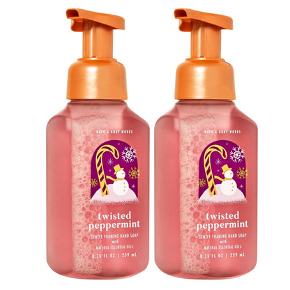 Bath & Body Works Gentle Foaming Hand Soap Twisted Peppermint (2-Pack)