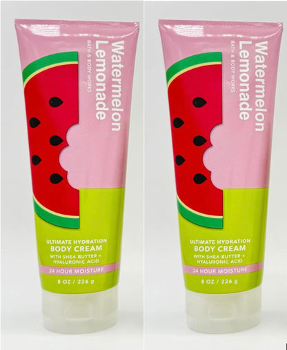 Bath & Body Works Watermelon Lemonade Gift Set – 2x8 oz Body Cream