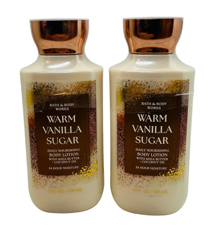 Bath & Body Works Warm Vanilla Sugar Body Lotion – 2 x 8 oz
