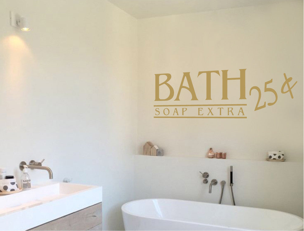 Bath Wall Sticker | Bathroom Quote Decor