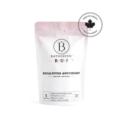 Bathorium Eucalyptus Apothecary Crush – Post-Workout Bath Soak, Eucalyptus & Tea Tree Oils, 21 oz