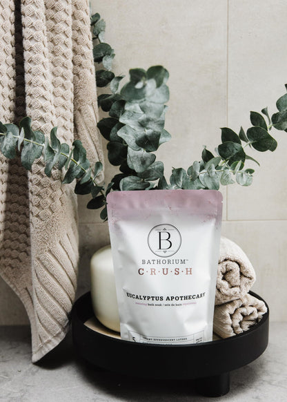 Bathorium Eucalyptus Apothecary Crush – Post-Workout Bath Soak, Eucalyptus & Tea Tree Oils, 21 oz