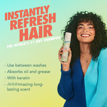 Batiste Bare Dry Shampoo – 5.71 oz (Pack of 2) for Instant Refresh and Oil Absorption