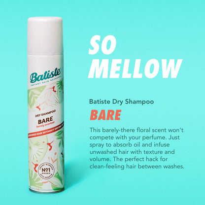 Batiste Bare Dry Shampoo – Refreshing Oil-Control for Fresh Hair (5.71 oz)