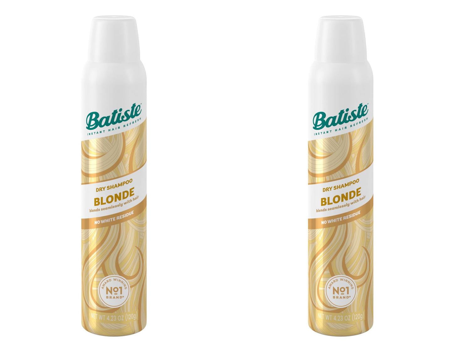 Batiste Dry Shampoo Blonde – Brilliant Blonde, 3.81 Fl oz, Pack of 2