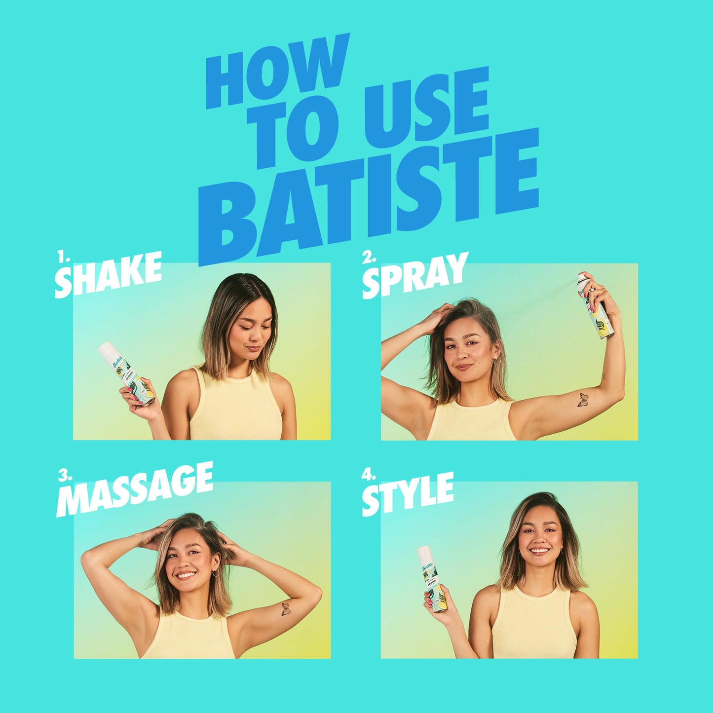 Batiste Fresh Dry Shampoo – Absorb Oil, Add Texture Between Washes | 5.71 oz