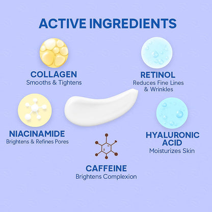 Bayside Crows Feet Patches – Retinol, Niacinamide & Collagen for Eyes & Forehead