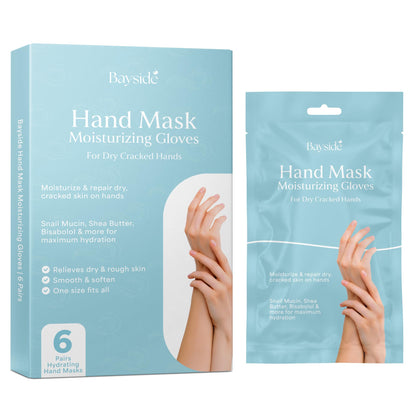 Bayside Hand Mask Moisturizing Gloves - Deep Hydration with Snail Mucin