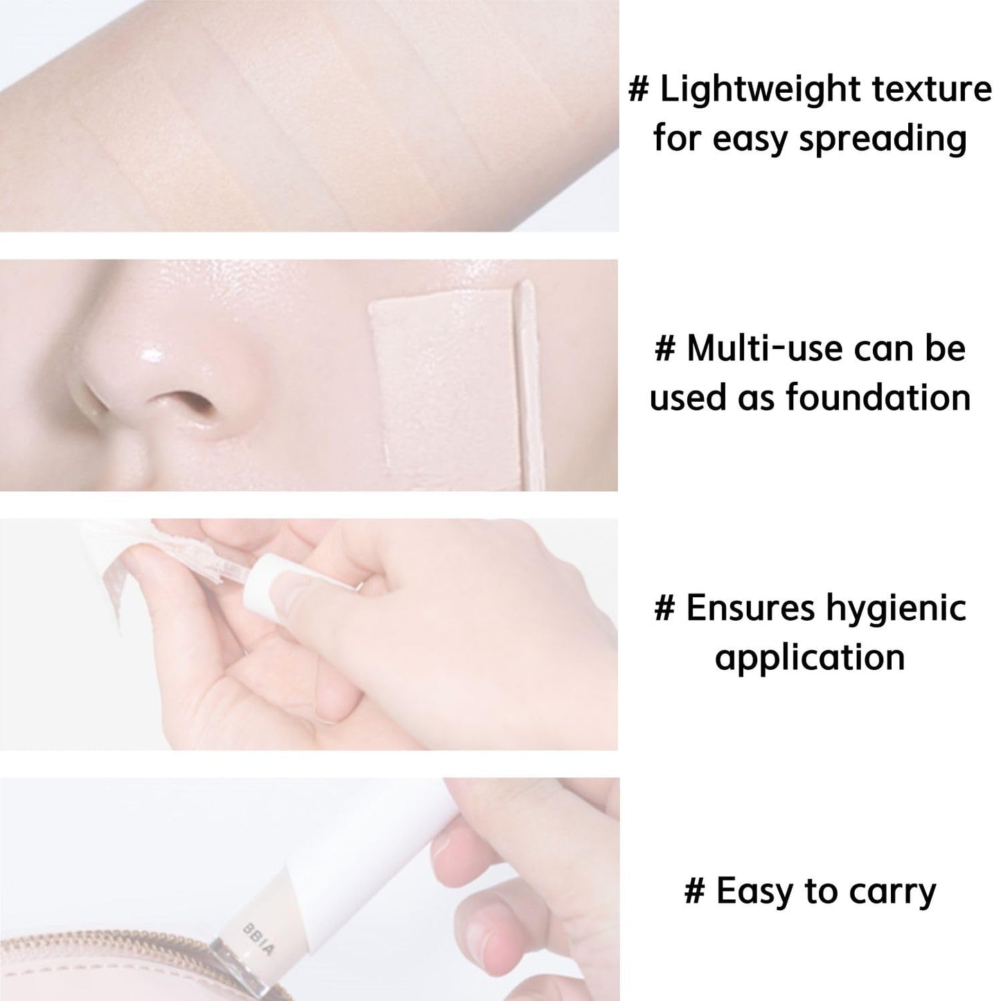 BBIA EAU Stay Concealer – All-Day Natural Coverage, Spatula Tip, Lightweight