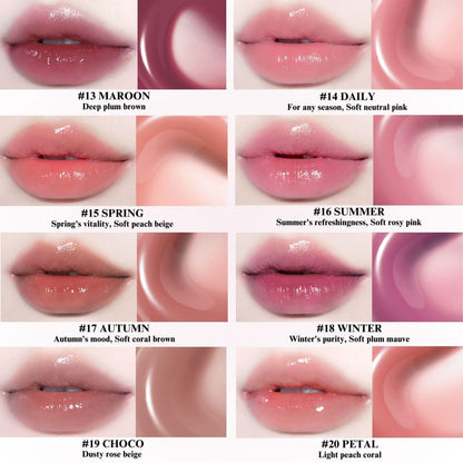 BBIA Glow Tint Lip Plumping Gloss – Vivid Color, Moisturizing, Lightweight & Non-Sticky | Korean Makeup by BBIA