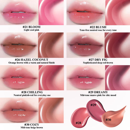 BBIA Glow Tint Lip Plumping Gloss – Vivid Color, Moisturizing, Lightweight & Non-Sticky | Korean Makeup by BBIA