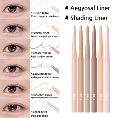 BBIA Last Auto Gel Eyeliner No.01 Noir – 17 Color Range, Multi-Use, Longwear & Waterproof Mechanical Eyeliner