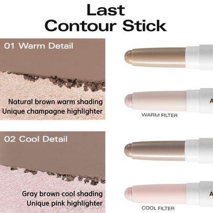 BBIA Last Contour Stick - Dual-Sided Contouring & Highlighting Duo (01 Warm Detail) | Buildable, Long-Lasting Korean Makeup