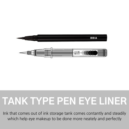 BBIA Last Pen Eyeliner - Waterproof Liquid Eyeliner with Quick-Dry Fine Brush (Sharpen Brown)