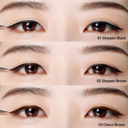 BBIA Last Pen Eyeliner - Waterproof Liquid Eyeliner with Quick-Dry Fine Brush (Sharpen Brown)
