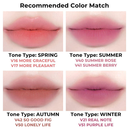 BBIA Last Velvet Tint NEW – Soft Creamy Matte Lip Stain, Velvety Texture & Long-Lasting Pigment (V39 Feign Longing)