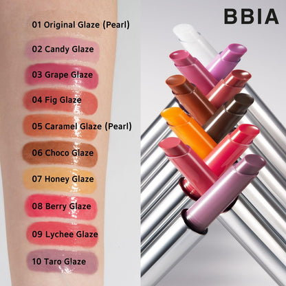 BBIA Over Glaze Stick - Lip Plumping Gloss Melting Balm | Intensive Volume Up, High Shine & Moisturizing (Lychee Glaze 09)