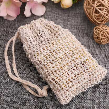 BBTO 15-Piece Soap Saver Bag | Exfoliating Sisal Mesh Pouch