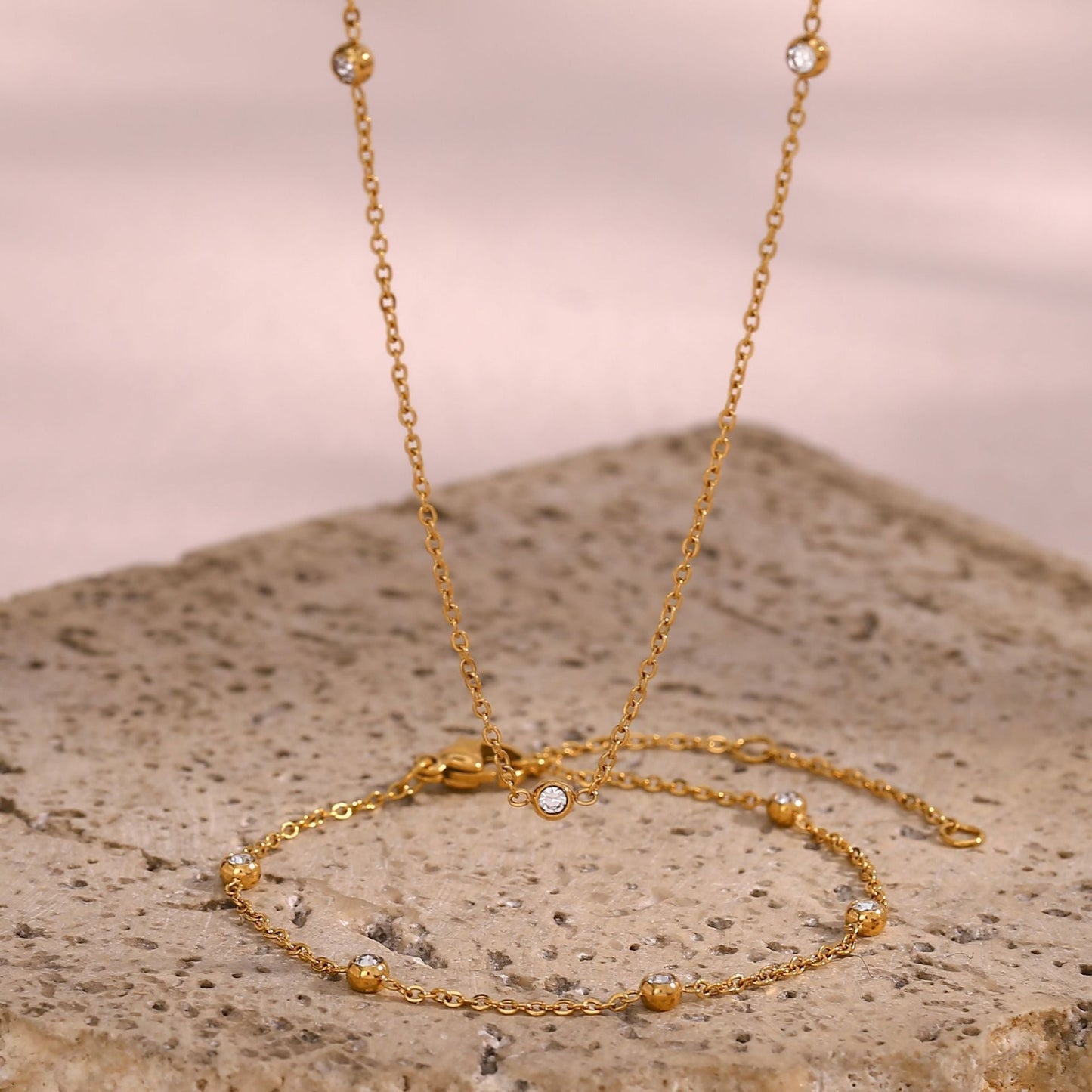 Simple Slim Gold Chain Necklace or Bracelet