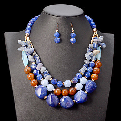 Bohemian Wedding Beads Jewelry Set