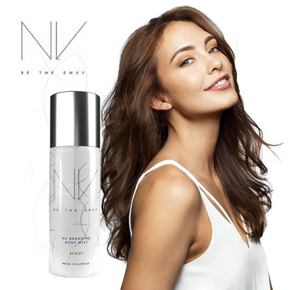 BE THE ENVY NV Bronzing Body Mist Maui – Buildable Coverage & Airbrush Finish | 2-Can Set