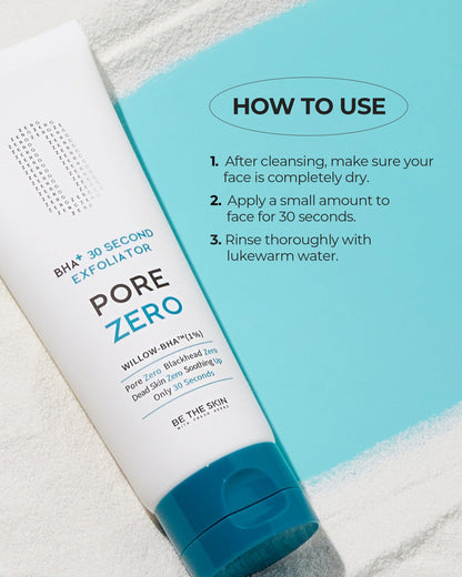 BE THE SKIN BHA+ 30-Second Gel Exfoliator – Pores & Blackheads (Vegan)