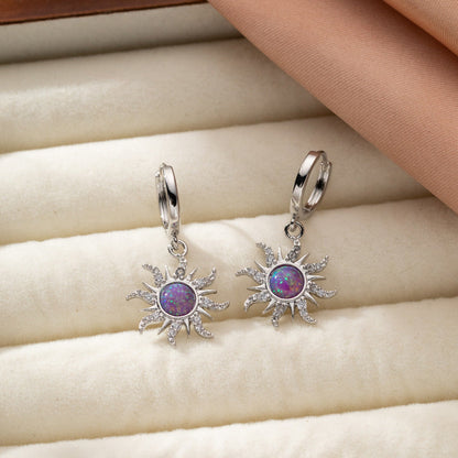 Vintage Multicolour Opal Pendant Necklace & Jewelry Set