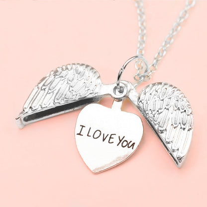 Open Box Letters Necklace