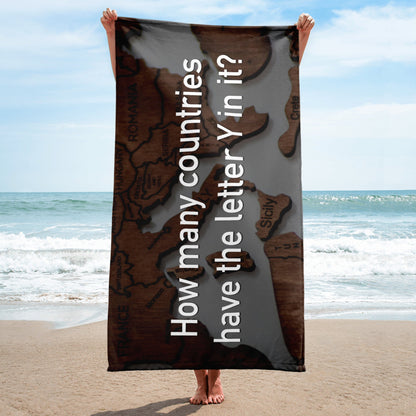 How Many Countries Have The Letter Y In It - Beach Towel