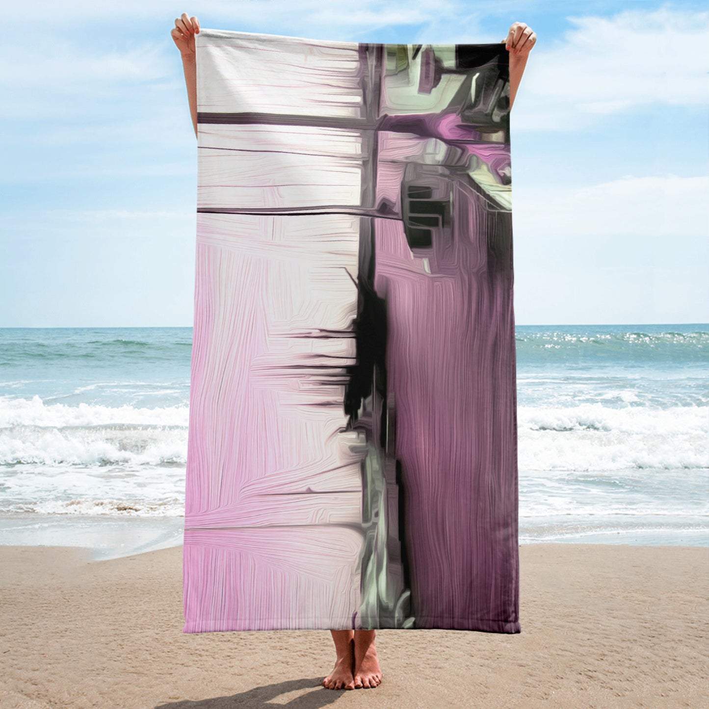 The Sleeping Yachts (at Evening) - Beach Towel