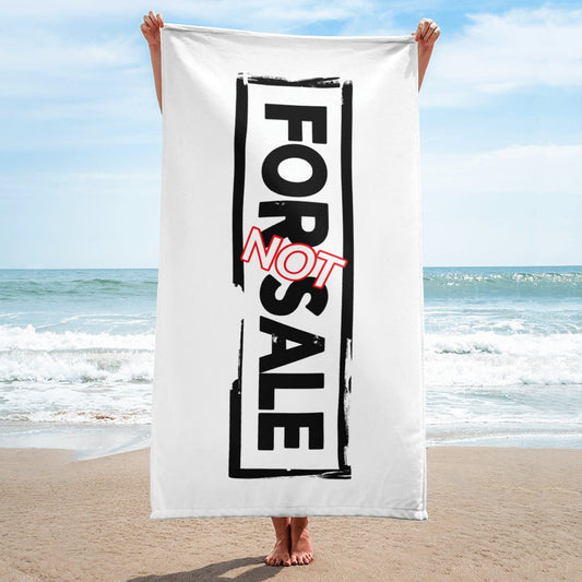 Not For Sale Black Stamp - Beach Towel