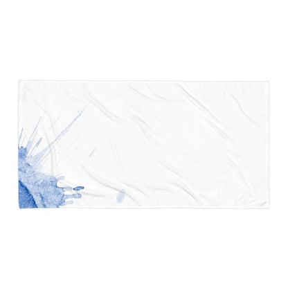 Watercolour Blue Splash - Beach Towel