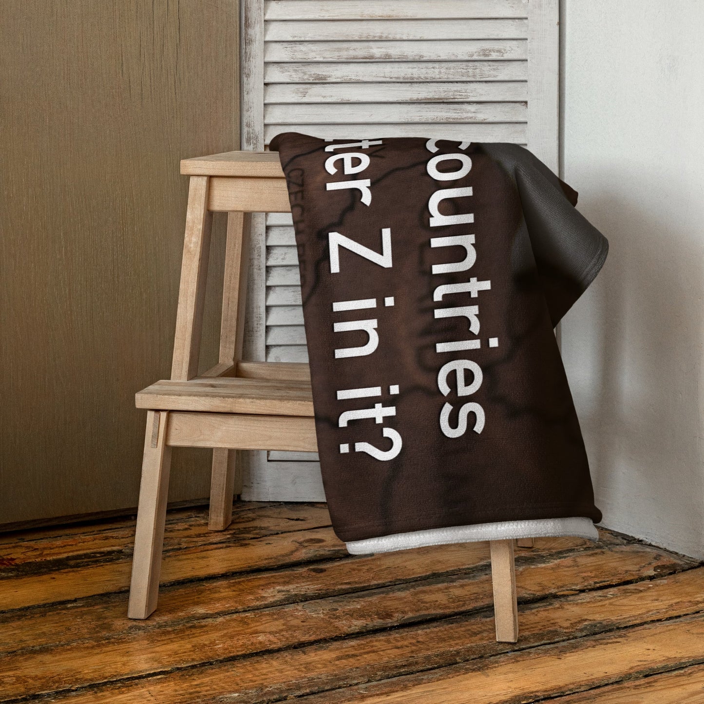 How Many Countries Have The Letter Z In It - Beach Towel