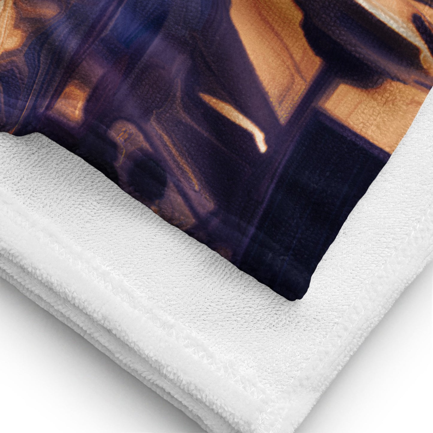The Sleeping Yachts (at Sunset) - Beach Towel