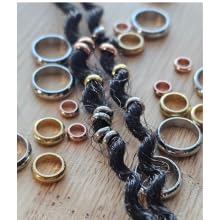 Bead It Wear It Love It | 10 Stainless Steel Hair Beads for Locs & Braids (Copper, 4mm)