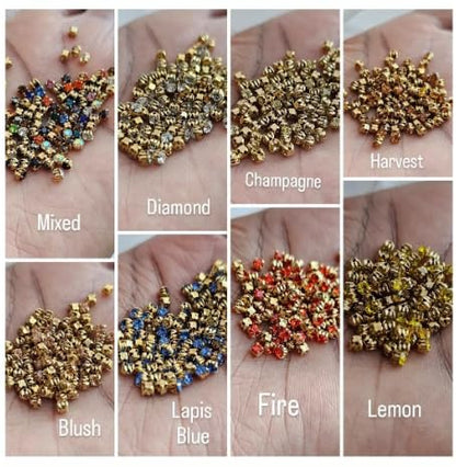 Bead It Wear It Love It 3mm Rhinestone Dreadlock Sprinkles Kit – Violet