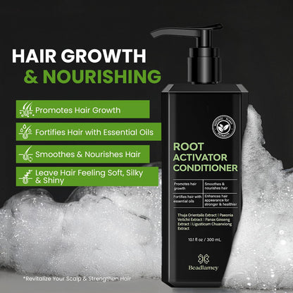 Beadlamey Root Activator Conditioner – Hair Growth for Men & Women, 10.1 fl oz