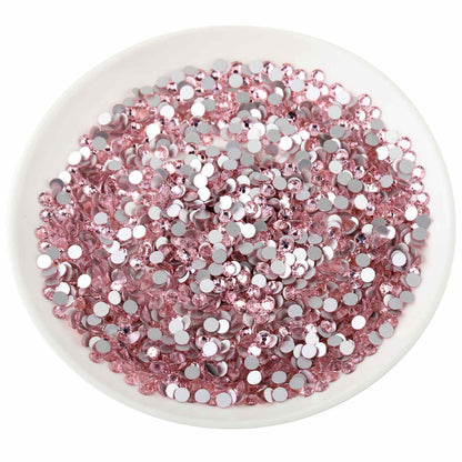 Beadsland Flat Back Crystal Rhinestones – Light Pink, SS40 (8.3–8.6mm), 144pcs