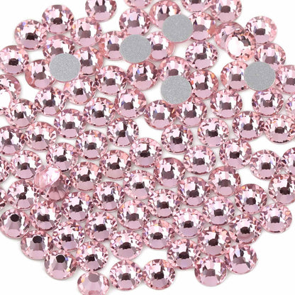 Beadsland Light Pink 10mm SS50 Flat Back Crystal Rhinestones – 144pcs for Nail Art & Craft